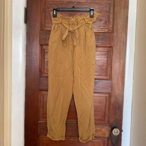 S Thread + Supply Paper Bag Pants Mustard Yellow